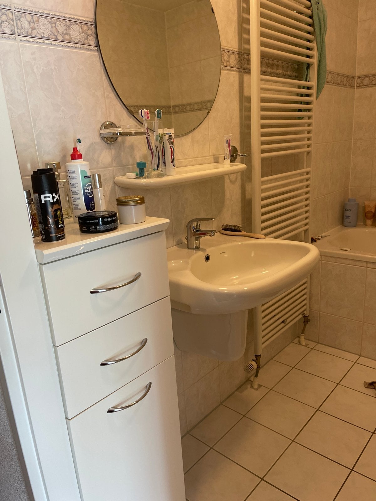 Complete badkamerinrichting met douche en bad, Ophalen of Verzenden, Gebruikt, Met bad