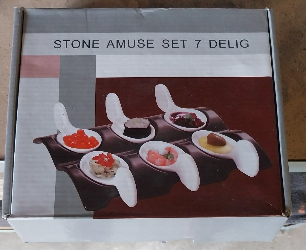 7-delige amuseset, Huis en Inrichting, Keuken | Servies, Overige typen, Nieuw, Ophalen of Verzenden, Modern
