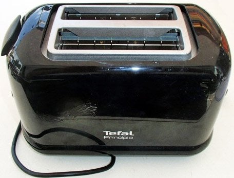 Broodrooster Tefal, Witgoed en Apparatuur, Broodroosters, Ophalen of Verzenden, Zo goed als nieuw, Uitneembare kruimellade
