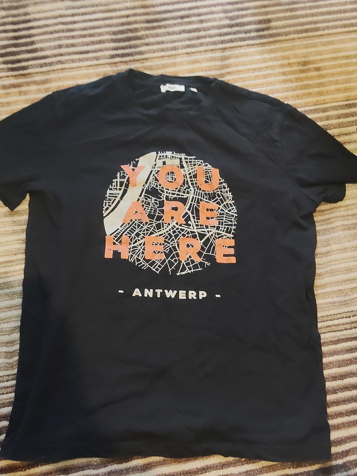 You Are Here Antwerpen T-shirt Maat S, Ophalen of Verzenden, Gedragen, Maat 46 (S) of kleiner, Blauw
