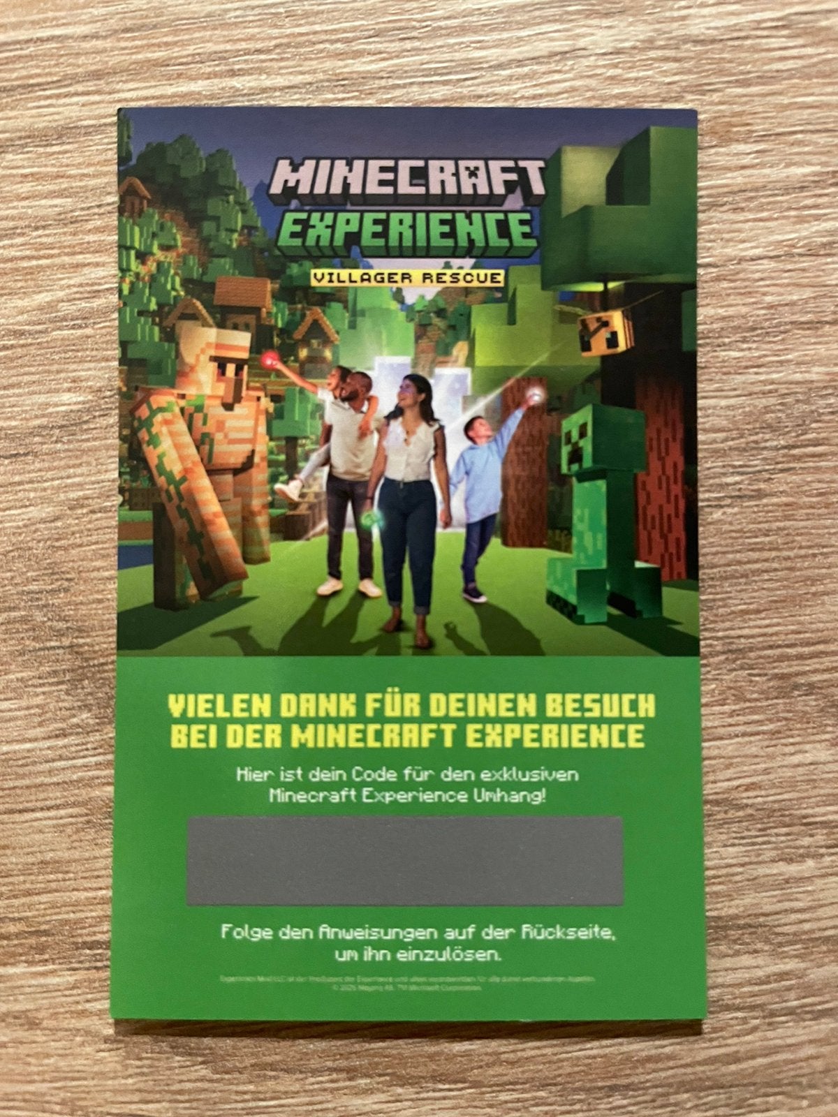 Minecraft Experience Cape Code (Villager Rescue), Spelcomputers en Games, Games | Overige, Ophalen, Online, Overige genres, Nieuw