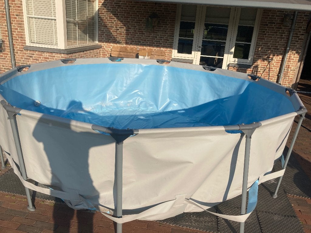 Zwembad 3 meter Happy People, Ophalen, Gebruikt, 80 tot 120 cm, Rond