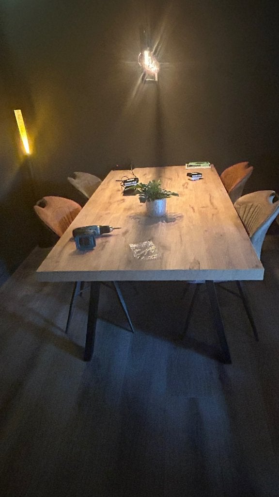 Te koop mooie eettafel en bijbehorend TV meubel, Huis en Inrichting, Tafels | Eettafels, Ophalen, Zo goed als nieuw, Rechthoekig
