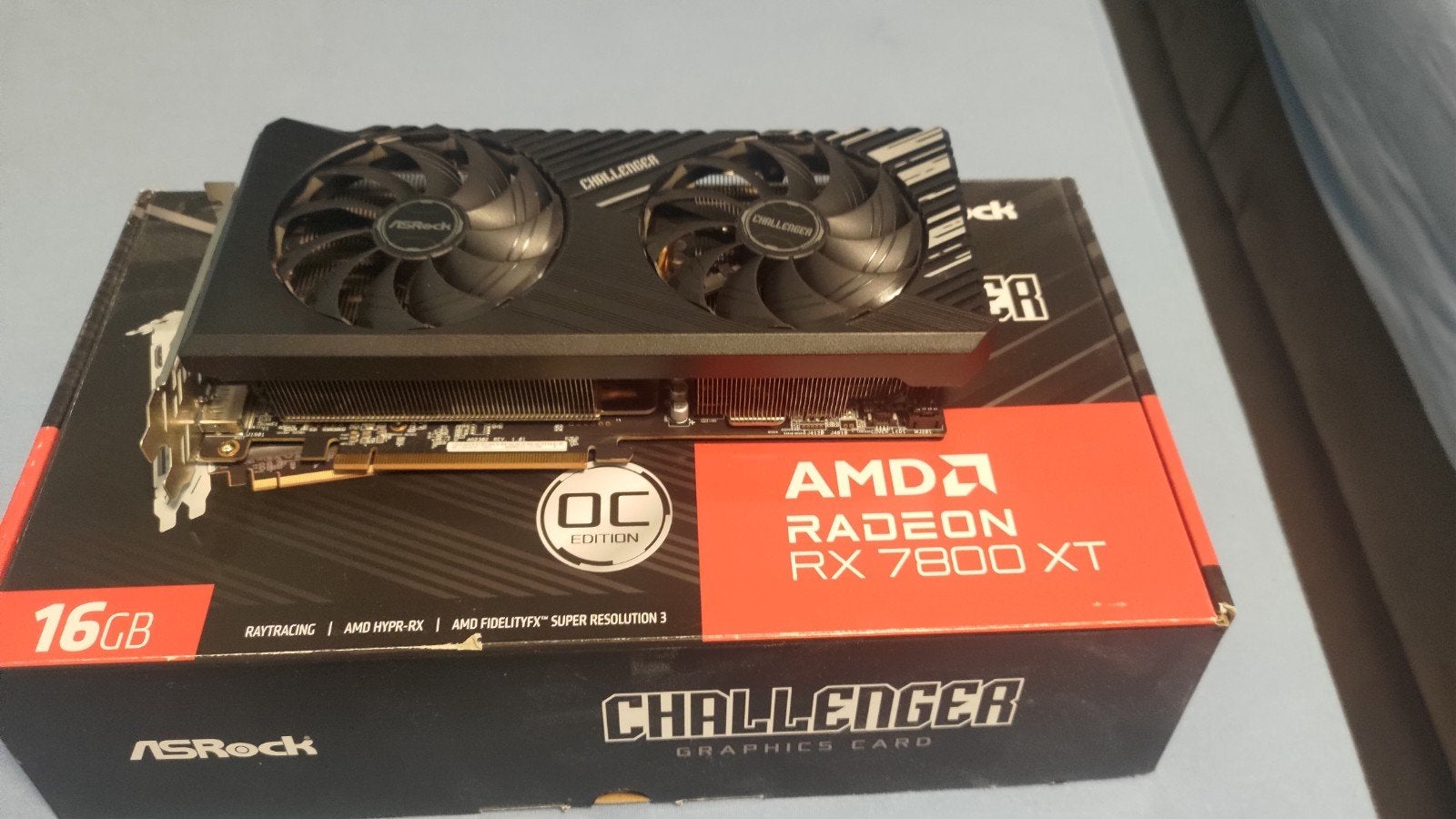 ASRock AMD Radeon RX 7800 XT Challenger 16GB OC, Computers en Software, Videokaarten, Zo goed als nieuw, AMD, PCI-Express 4.0