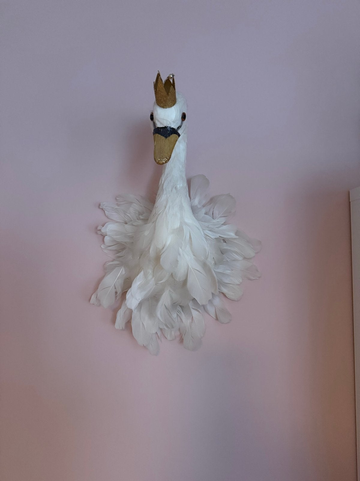 ~romantisch~ Zwaan met kroon - Kinderkamer decoratie, Ophalen, Zo goed als nieuw