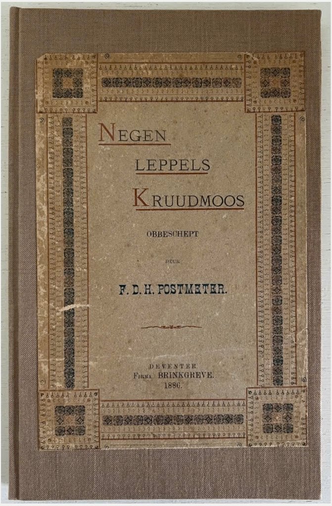 Negen leppels kruudmoos obbeschept deur FDH Postmeter (1886), Ophalen of Verzenden