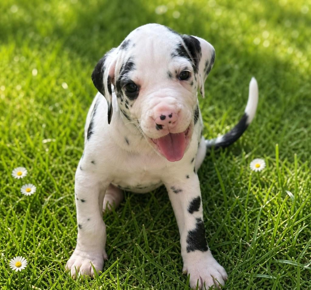 Duitse dog pups, Dieren en Toebehoren, Parvo, Overige rassen, 8 tot 15 weken, Meerdere