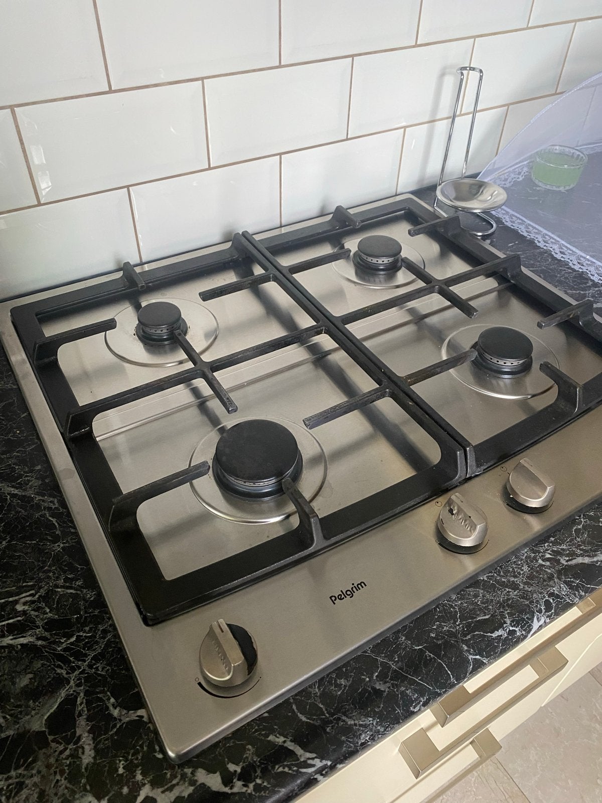 Pelgrim 4-pits gaskookplaat - Inbouw - Gebruikt, Ophalen, Gebruikt, 4 kookzones, Inbouw