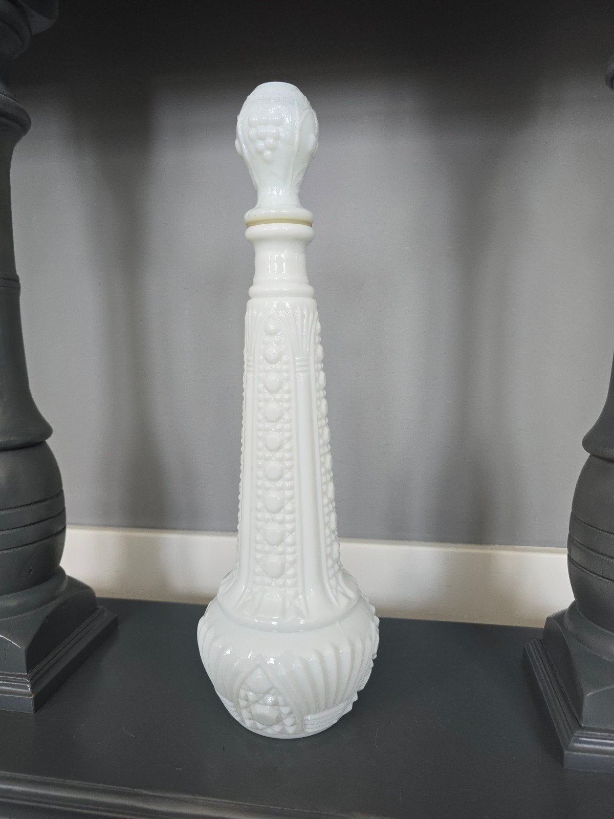 antieke 50S Anchor Hocking opaline glazen fles / karaf €49!!, Antiek en Kunst, Antiek | Glas en Kristal, Ophalen of Verzenden