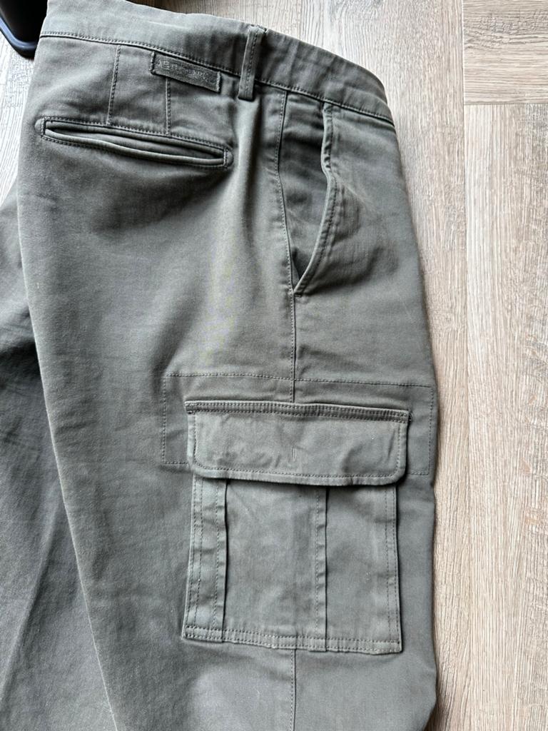 Stijlvolle kaki cargo broek van Artu Napoli, Ophalen of Verzenden, Zo goed als nieuw, Maat 52/54 (L), Bruin