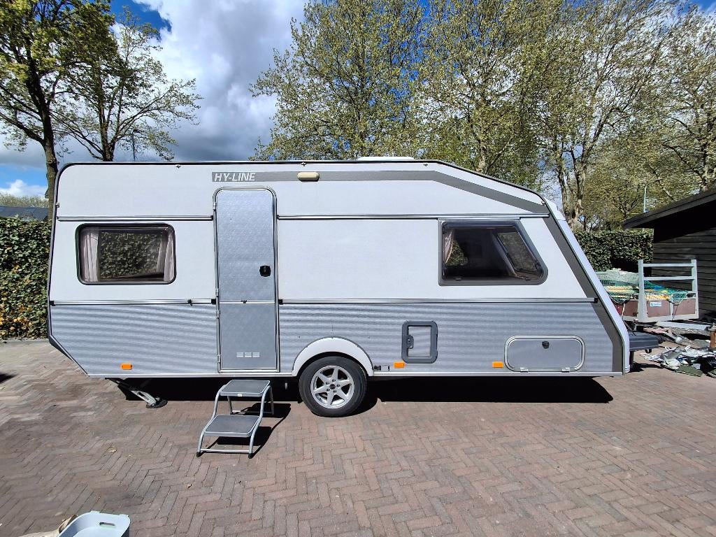 kip caravan HY-LINE 1996, Caravans en Kamperen, Caravans, Rondzit, Kip, Particulier, 2 aparte bedden