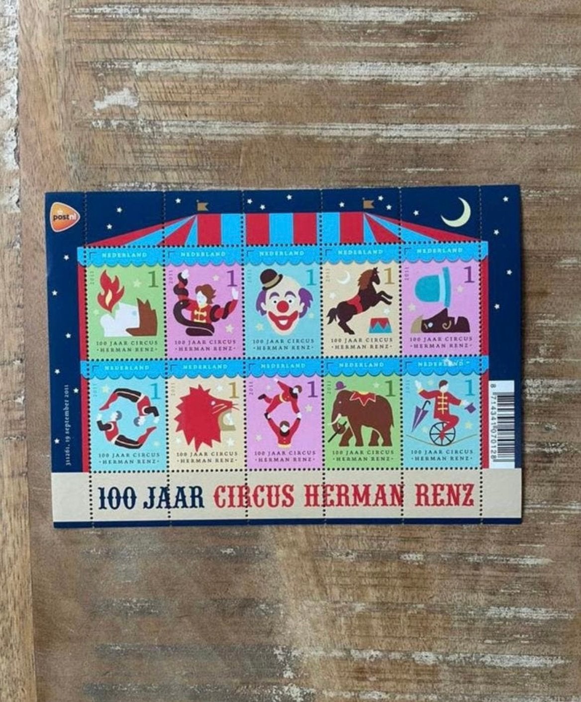 2011 Vel 100 Jaar Circus Herman Renz NVPH V2868-2877 PF., Ophalen of Verzenden, Na 1940, Postfris