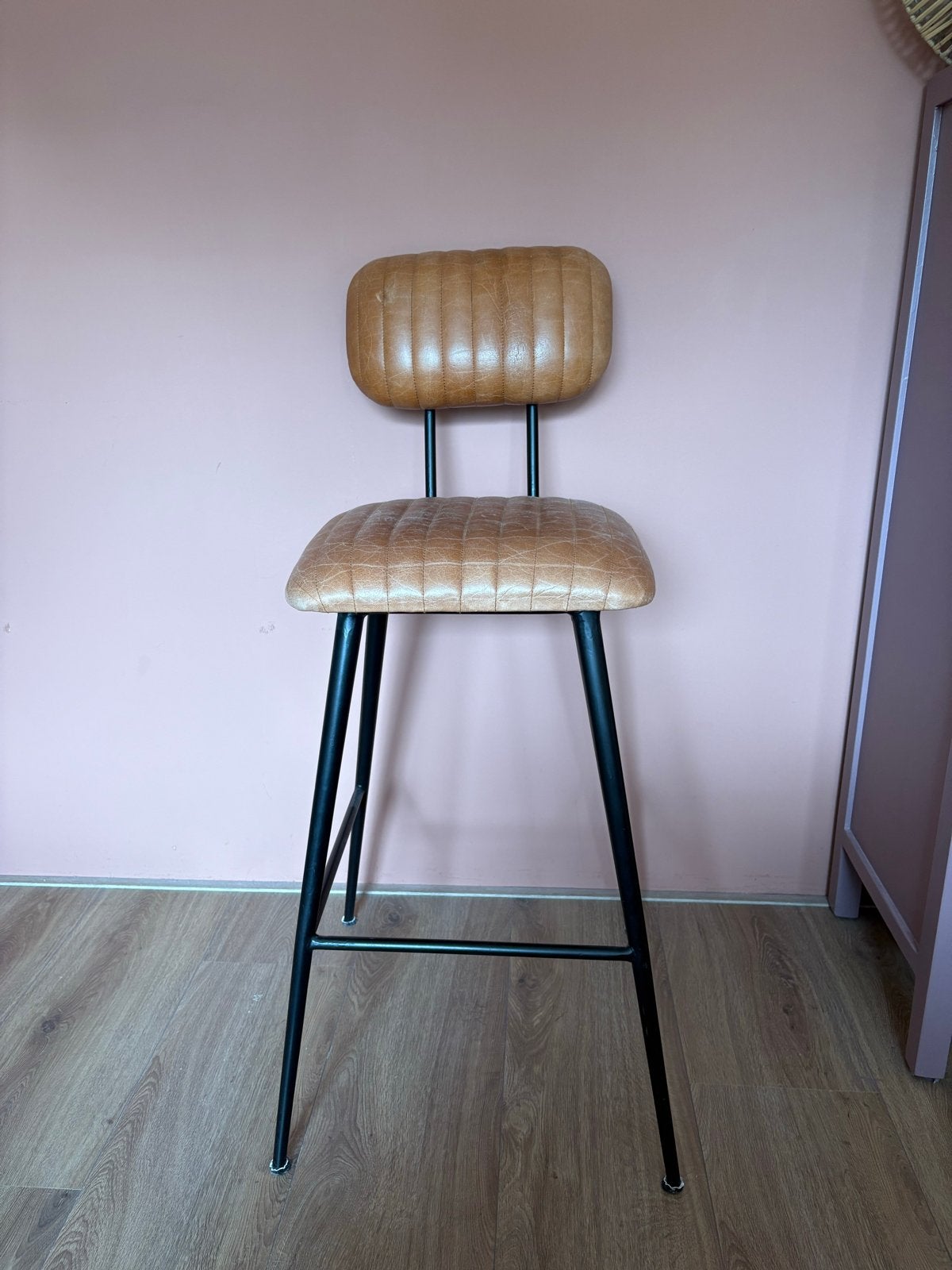 Leren barstoel Giga Meubel, Ophalen, Gebruikt, Leer, 90 cm of meer