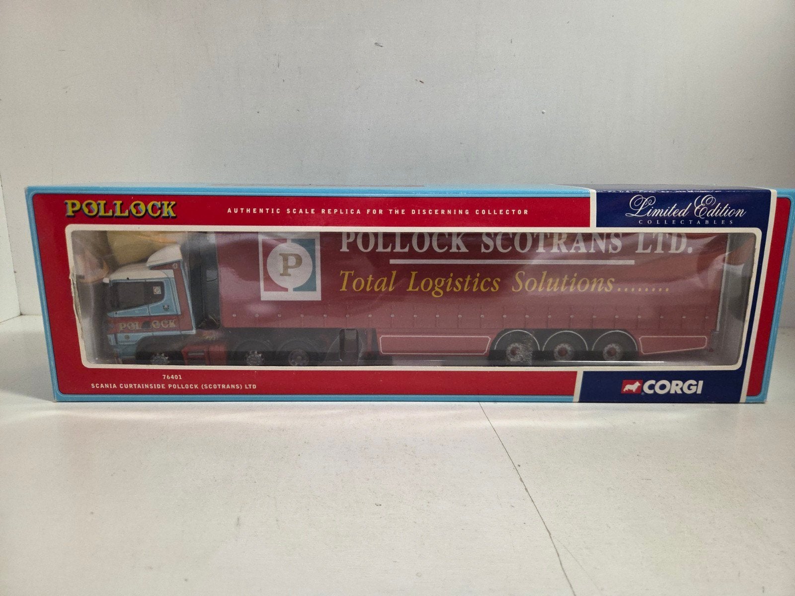 Corgi Scania zeiloplegger Pollock, Corgi, ., Ophalen of Verzenden, Zo goed als nieuw
