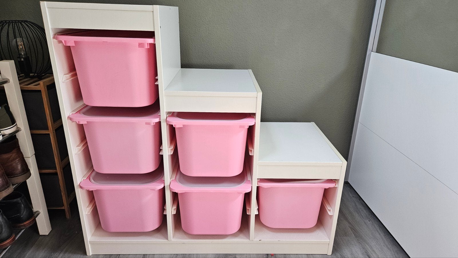 IKEA Trofast opbergkast met roze bakken, Ophalen, Gebruikt, Kast