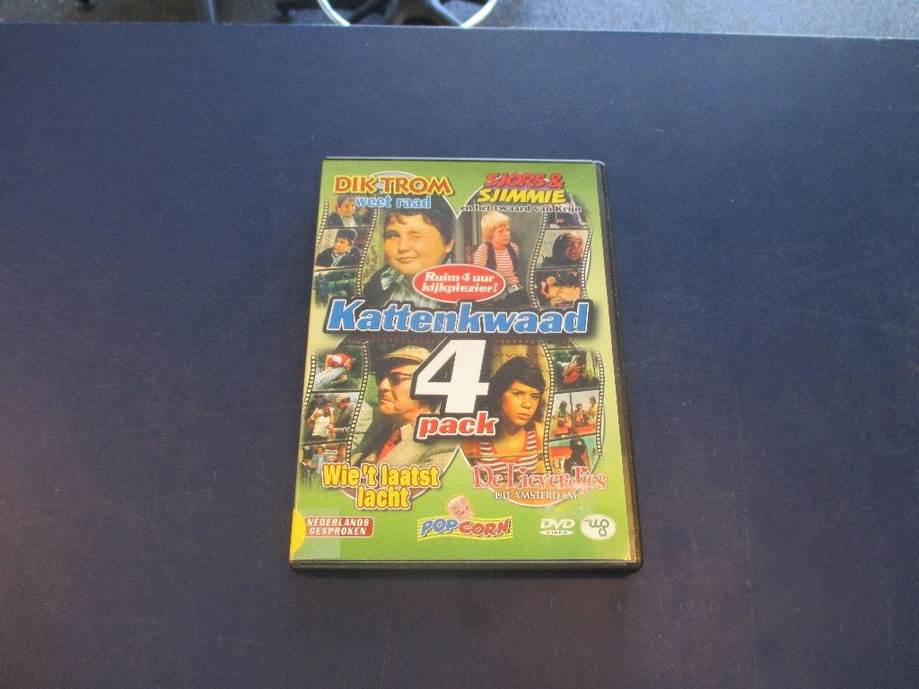 Kattenkwaad 4 pack (4 prachtige films op 1 dvd), Alle leeftijden, Ophalen of Verzenden, Gebruikt