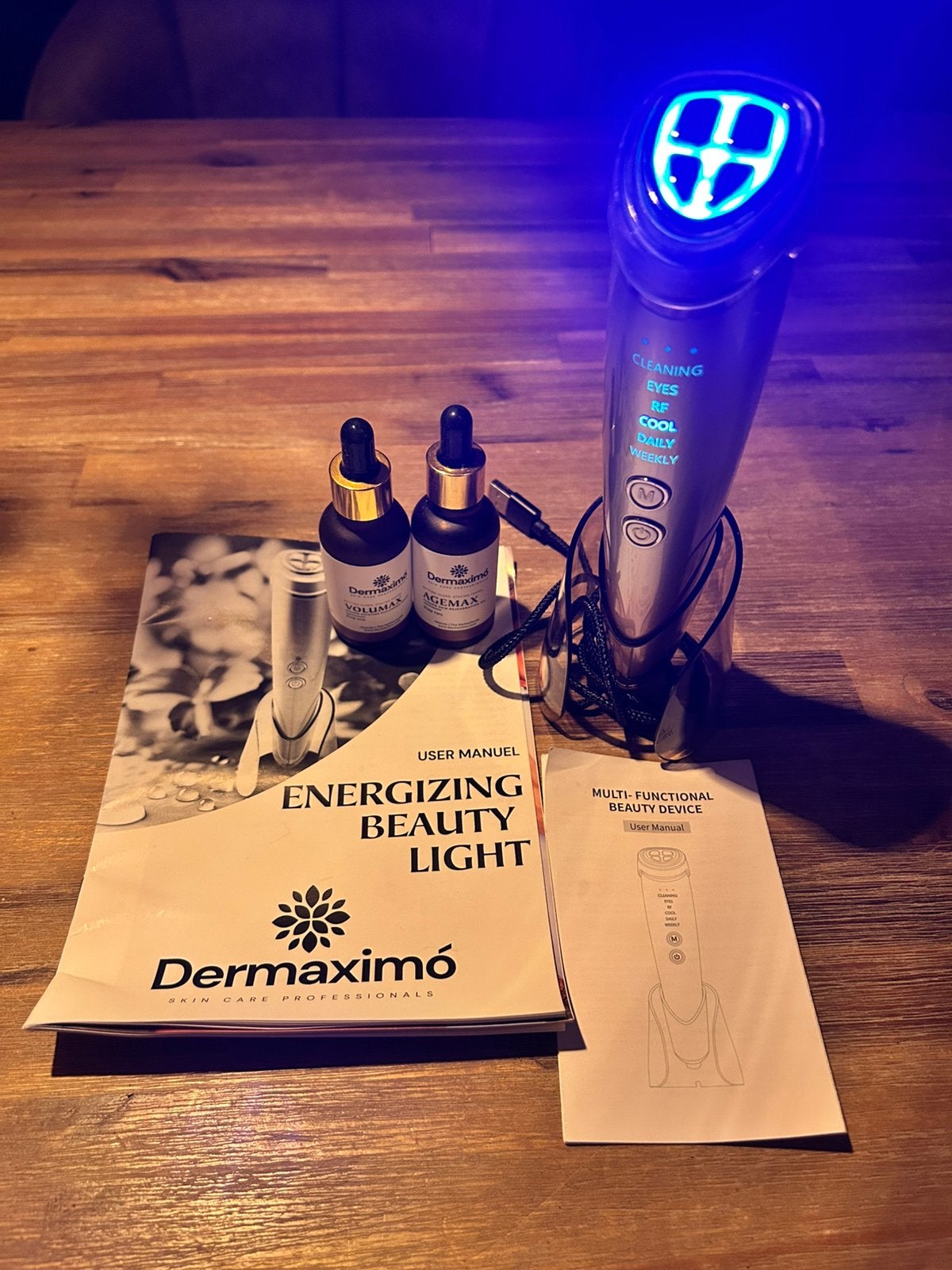 Dermaximo Energizing Beauty Light, Ophalen of Verzenden, Zo goed als nieuw, Gehele gezicht, Verzorging