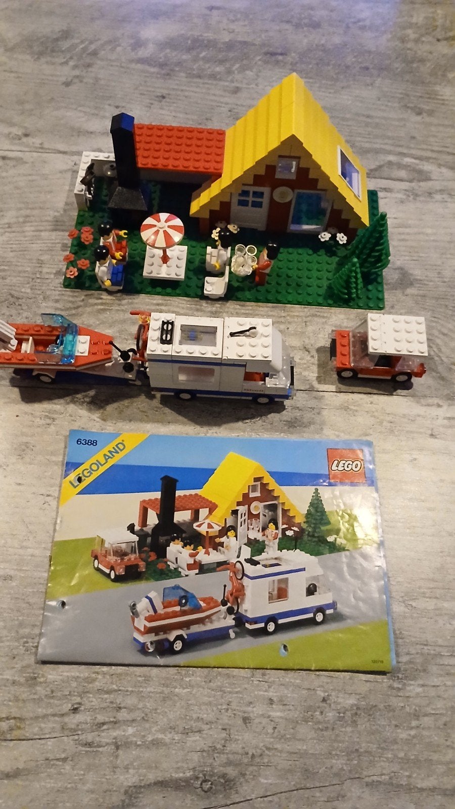 Lego 6388 Holiday Home met camper en boot, Lego, Ophalen of Verzenden, Inclusief instructies, Complete set