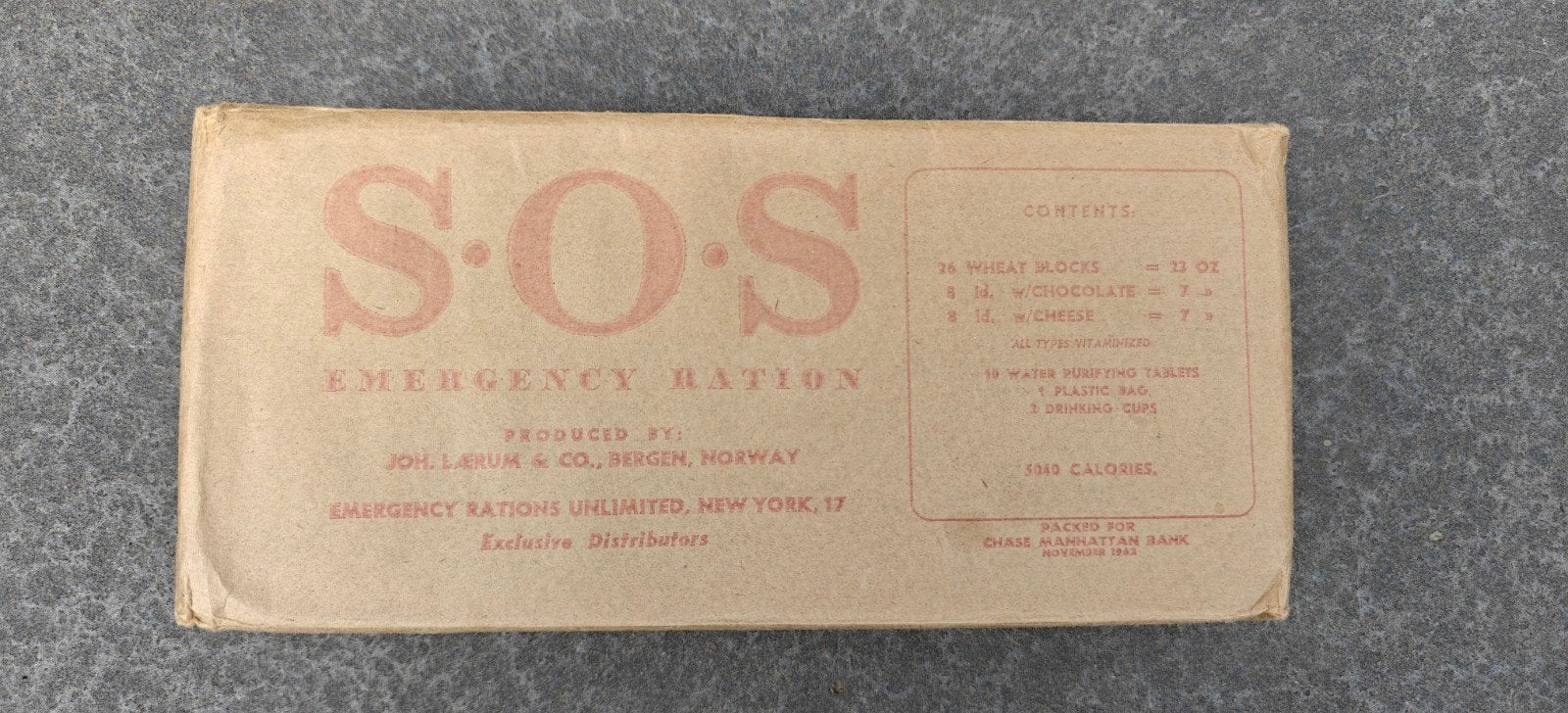 rantsoen pakket 1962. Koude Oorlog periode, Ophalen of Verzenden, Landmacht, Nederland