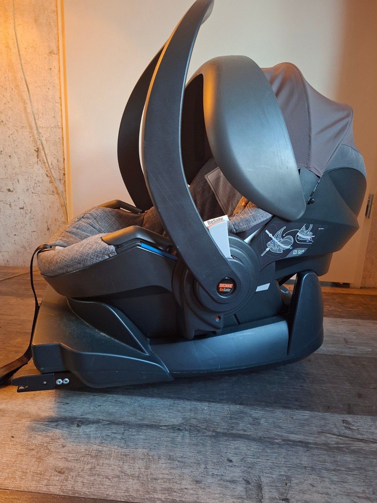 Stokke BeSafe Maxi-Cosi autostoel, Autogordel of Isofix, Gebruikt, Zijbescherming, 0 t/m 13 kg