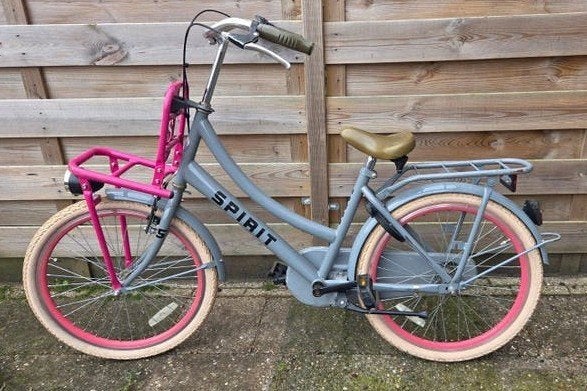 Spirit Cargo Roze/grijze fiets, Fietsen en Brommers, Fietsen | Dames | Damesfietsen, Gebruikt, Overige merken, Versnellingen, Minder dan 47 cm