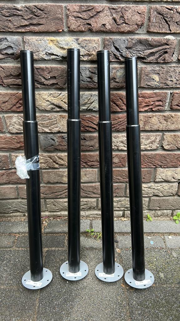 Verstelbare tafelpoten, Ophalen