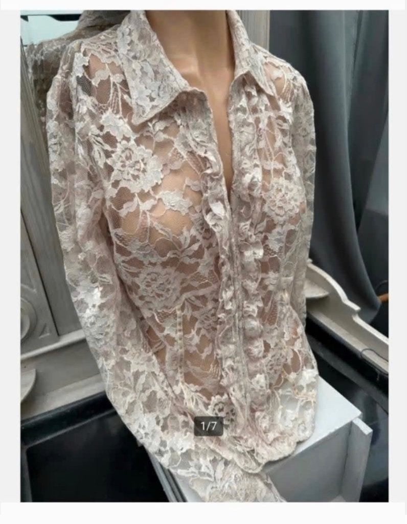 Victoriaanse antieke blouse met lange mouwen, maat 38-40, Kleding | Dames, Maat 38/40 (M), Ophalen of Verzenden, Zo goed als nieuw