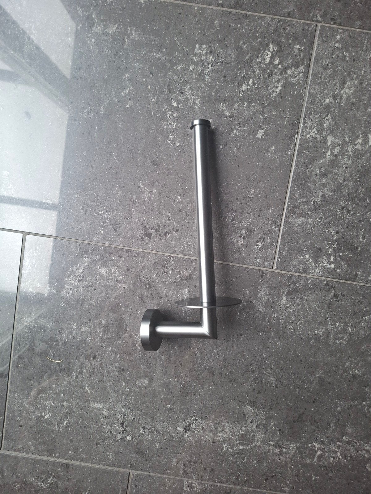 Gum metal Toiletrolhouder met reservehouder, Toilet-accessoire, Luxury by Nature, Nieuw, Ophalen of Verzenden