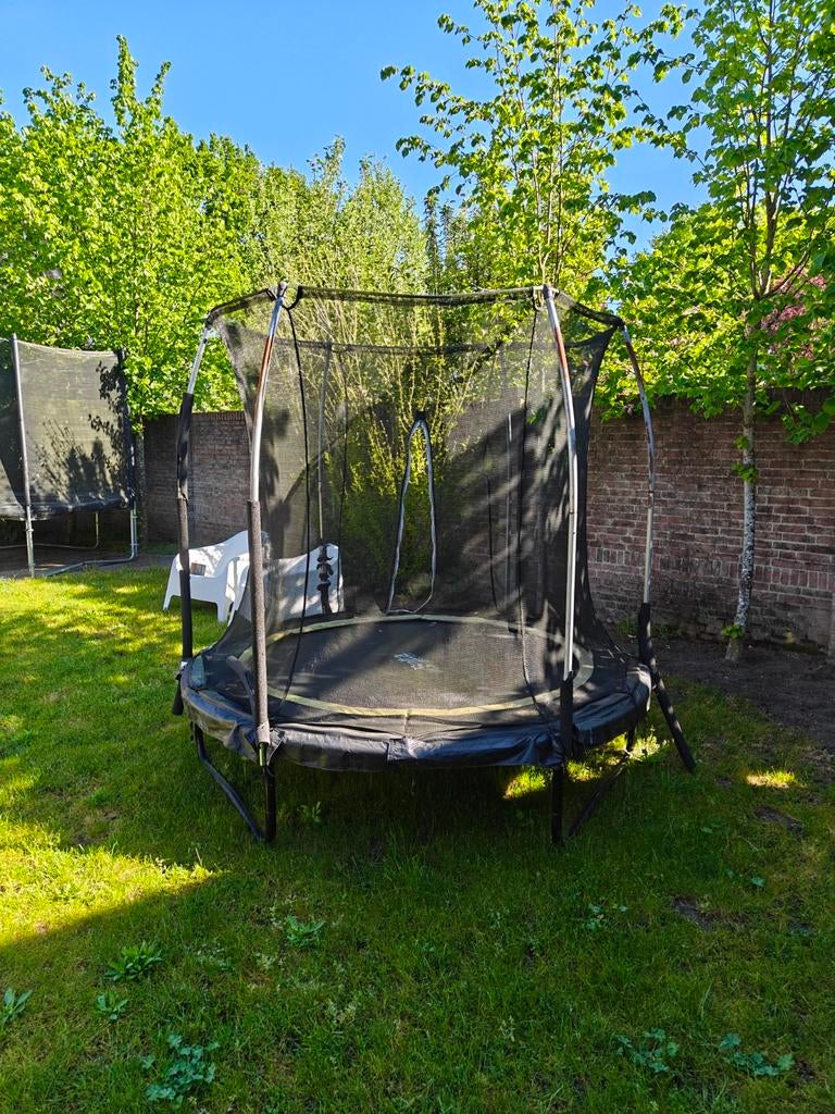 Trampoline 200cm - Ideaal voor kleine tuin/kinderen, Kinderen en Baby's, Speelgoed | Buiten | Trampolines, Ophalen, Gebruikt