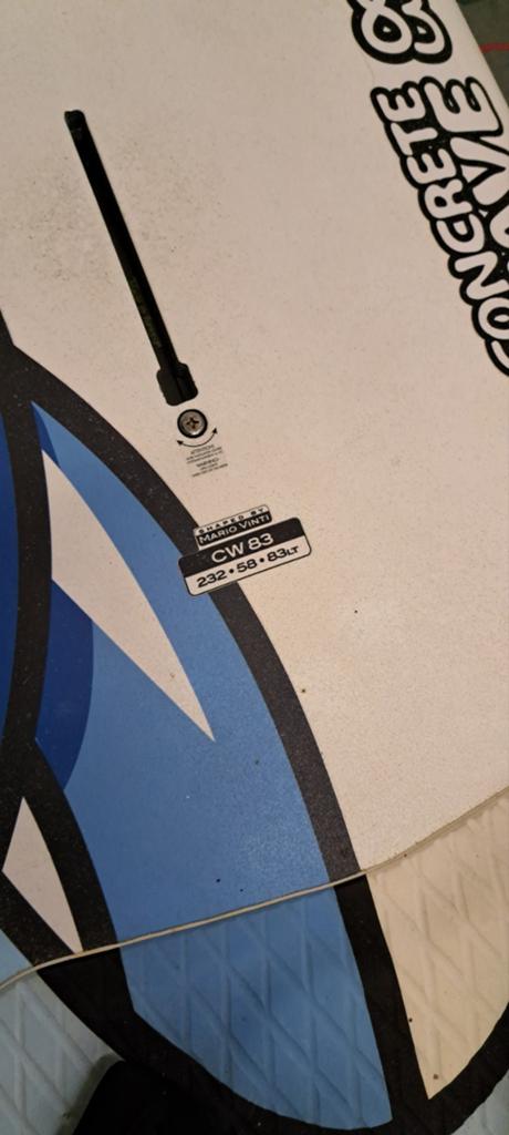 Drop concrete wave 83 liter wave fsw board incl vin, Ophalen, Plank