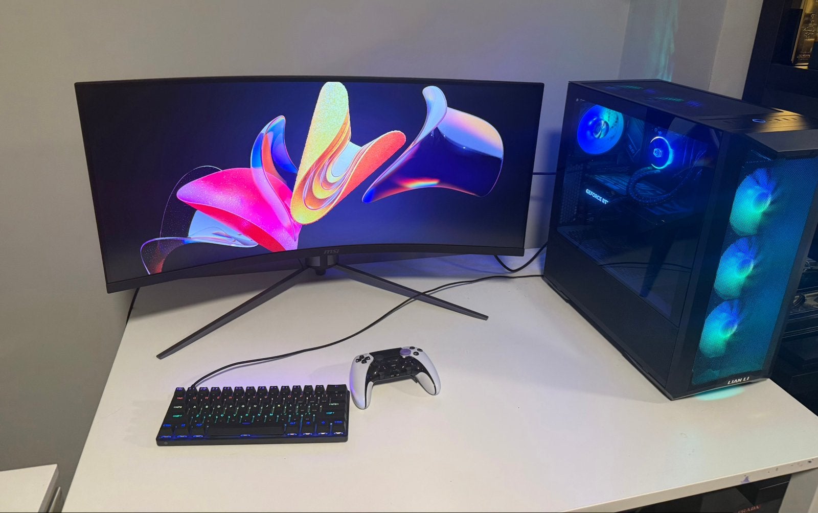 Game pc met accessoires, Spelcomputers en Games, 1 speler, Ophalen, Zo goed als nieuw, Vanaf 12 jaar