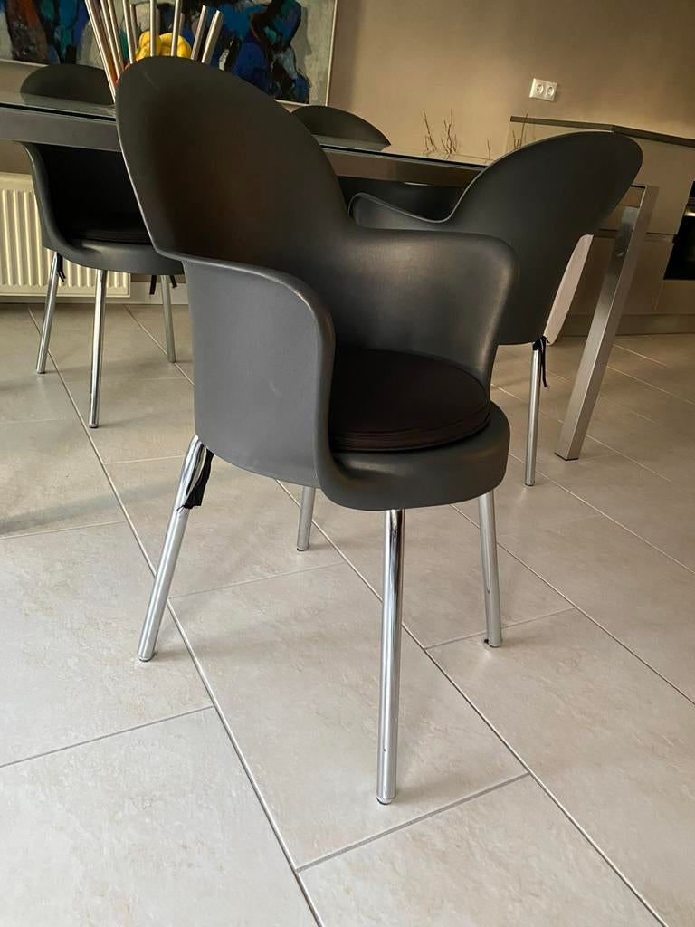 Set van 4 Gogo (eettafel)stoelen (Design Marcello Ziliani), Huis en Inrichting, Ophalen, Kunststof, Zo goed als nieuw, Vier