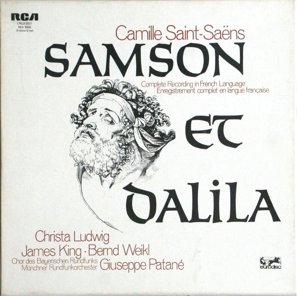 3 lp's - Saint-Saëns - Samson et Dalila - Giuseppe Patané, Opera of Operette, Ophalen of Verzenden, Zo goed als nieuw, Romantiek