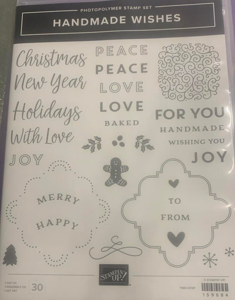 Handmade Wishes Stempelset Stampin Up NIEUW, Ophalen of Verzenden, Nieuw, Clearstamp