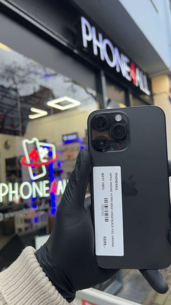 APPLE IPHONE 14 PRO MAX 128GB BLACK, Niet ingevuld, Niet ingevuld, Ophalen of Verzenden, Zo goed als nieuw