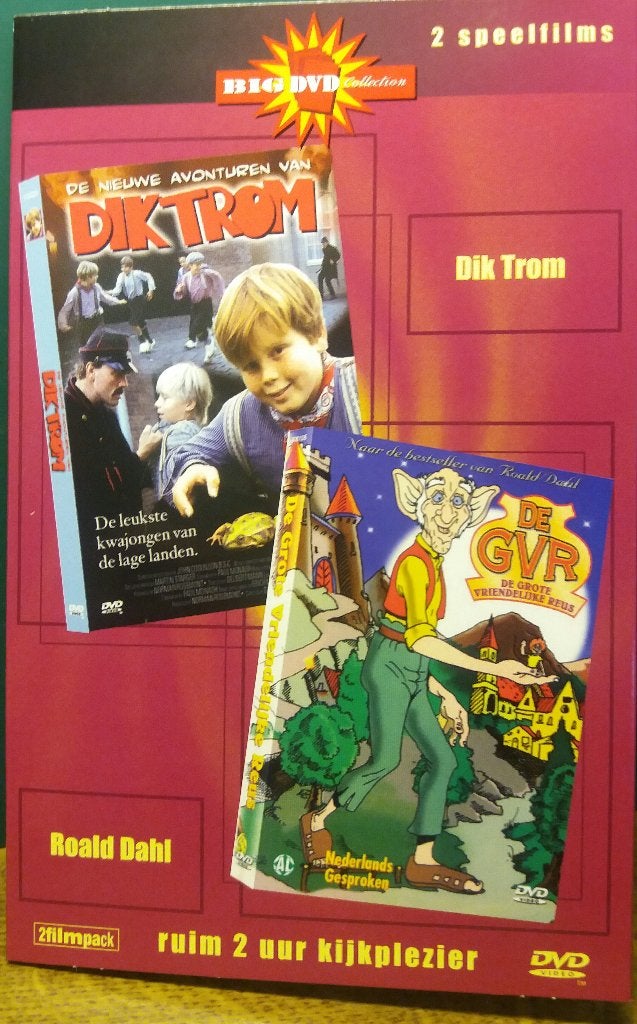 Dik Trom & De GVR - 2 films op 1 DVD (krasvrij), Cd's en Dvd's, Alle leeftijden, Inclusief doosje, Zo goed als nieuw, Familie