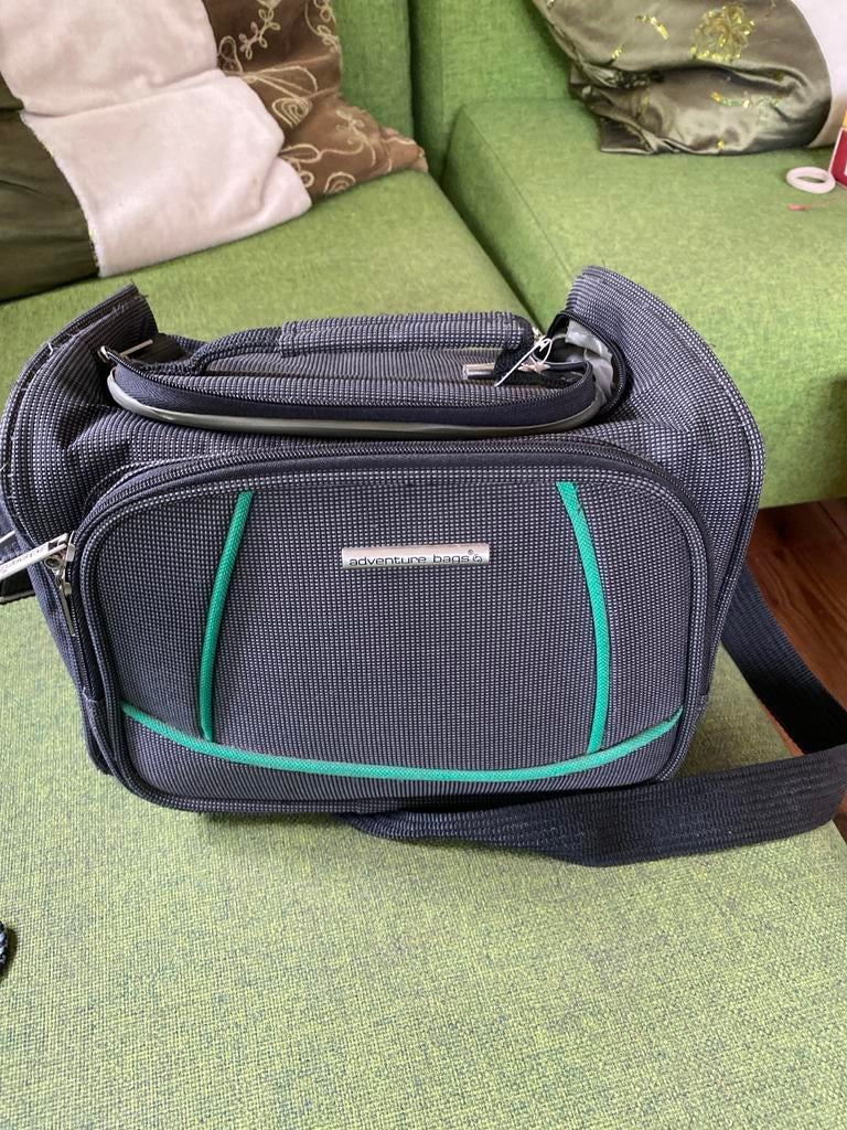 Adventure Bags Reistas/Beauty Case met Zijvakken en Riem, Ophalen of Verzenden, Gebruikt, Zwart, Softcase