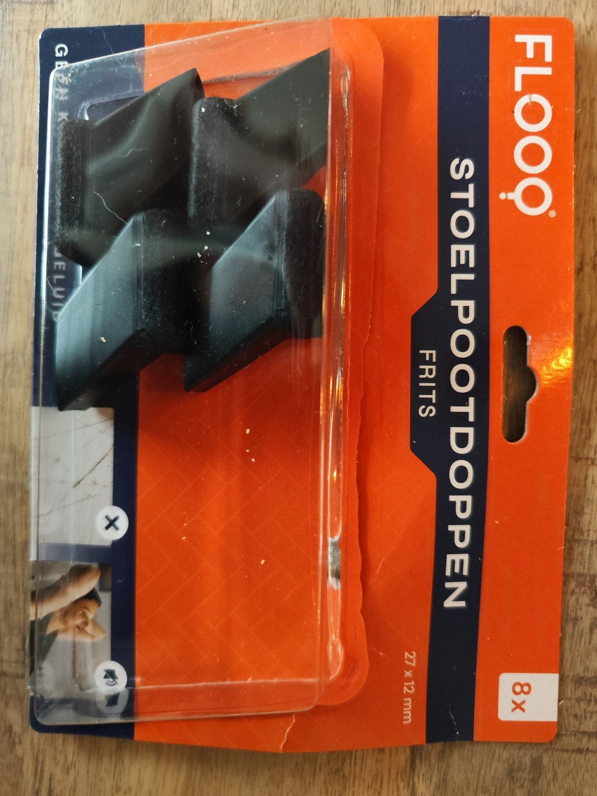 flooq stoelpoot doppen 4 stuks Nieuw!, Ophalen, Overige materialen, Zwart, Nieuw
