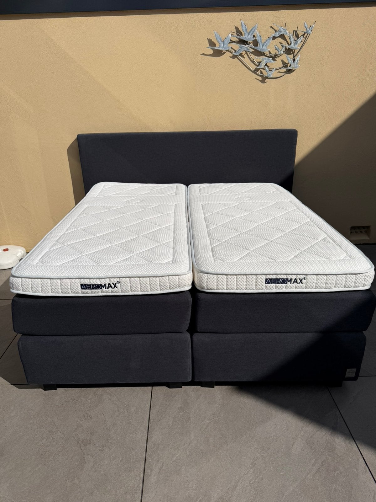 Swiss sense boxspring 180x200 cm, Ophalen, Tweepersoons, Zo goed als nieuw, 180 cm