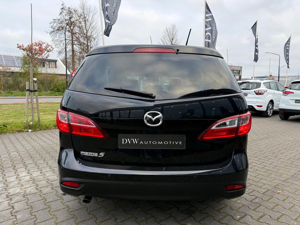 Mazda 5 2.0 TS+ 7 persoon automaat, Auto's, Mazda, Euro 5, Stof, Gebruikt, Zwart