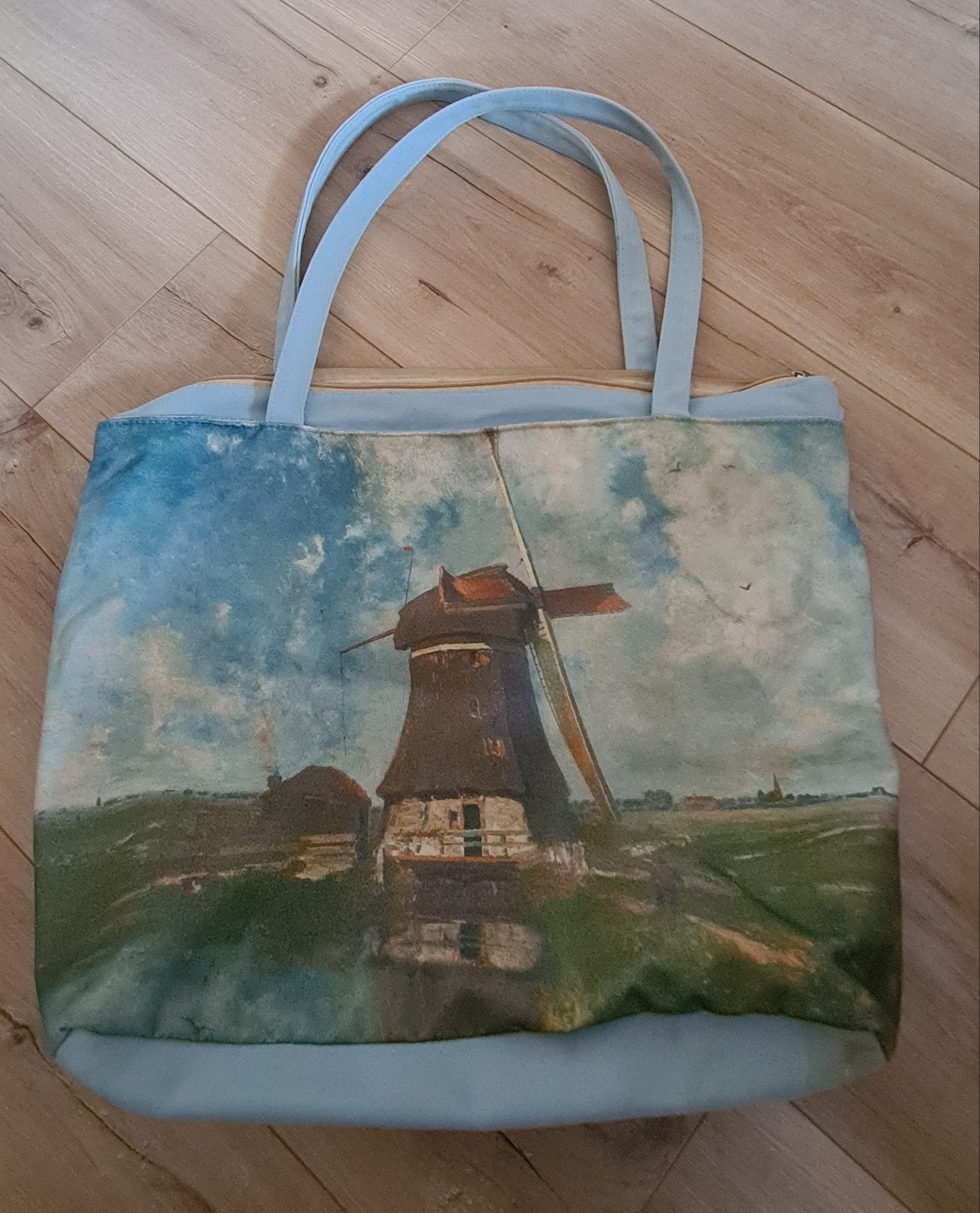 Beagles Shopper Tas met Molenprint - Zo goed als nieuw, Ophalen of Verzenden, Zo goed als nieuw, Shopper