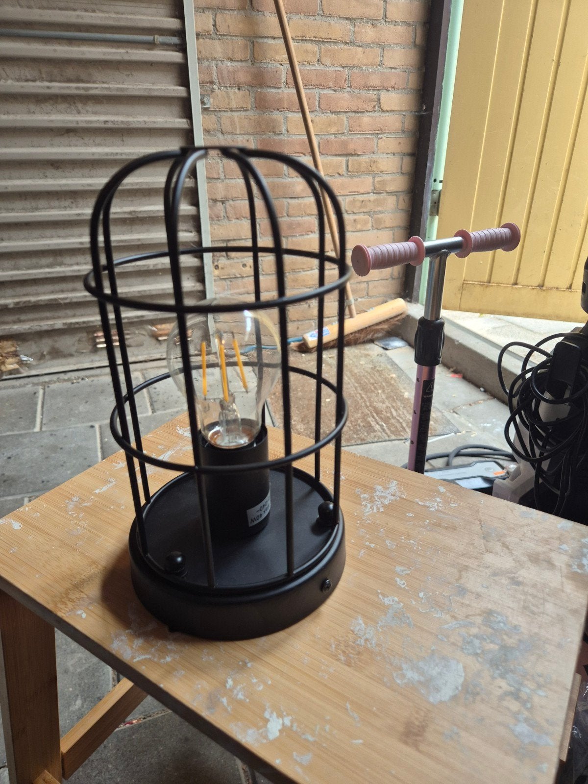 Industriële lamp Zwart - Draadkooi Design, Overige merken, Metaal, Industrieel, E27 (groot)