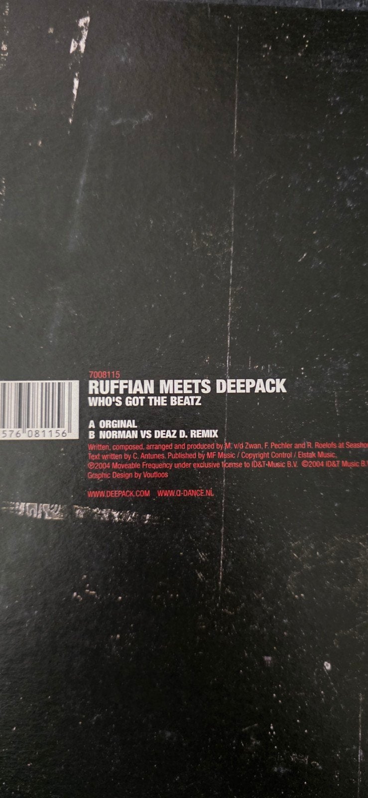 Ruffian Meets Deepack - Who's Got The Beatz Vinyl, Ophalen of Verzenden, Gebruikt, Dance Populair