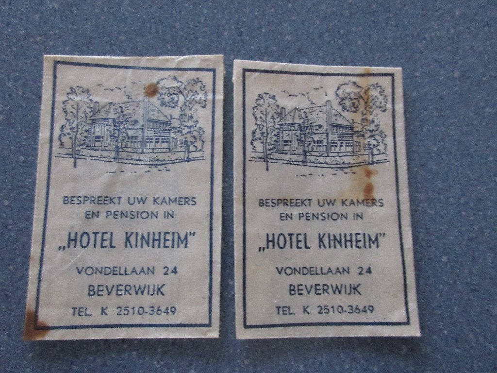 2 x Beverwijk, Hotel Kinheim, Verzenden, Nederland