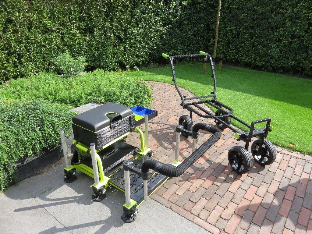 Matrix S36 Pro Lime viskist + Transporter! zo goed als nieuw, Ophalen, Zo goed als nieuw, Complete set