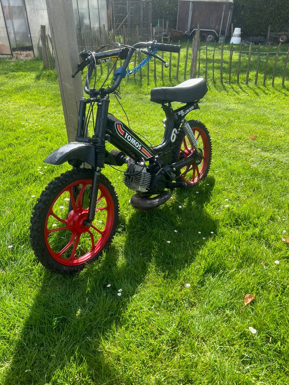 Cross tomos, Fietsen en Brommers, Brommers | Tomos, Ophalen, 65 cc, Zo goed als nieuw, 2 versnellingen