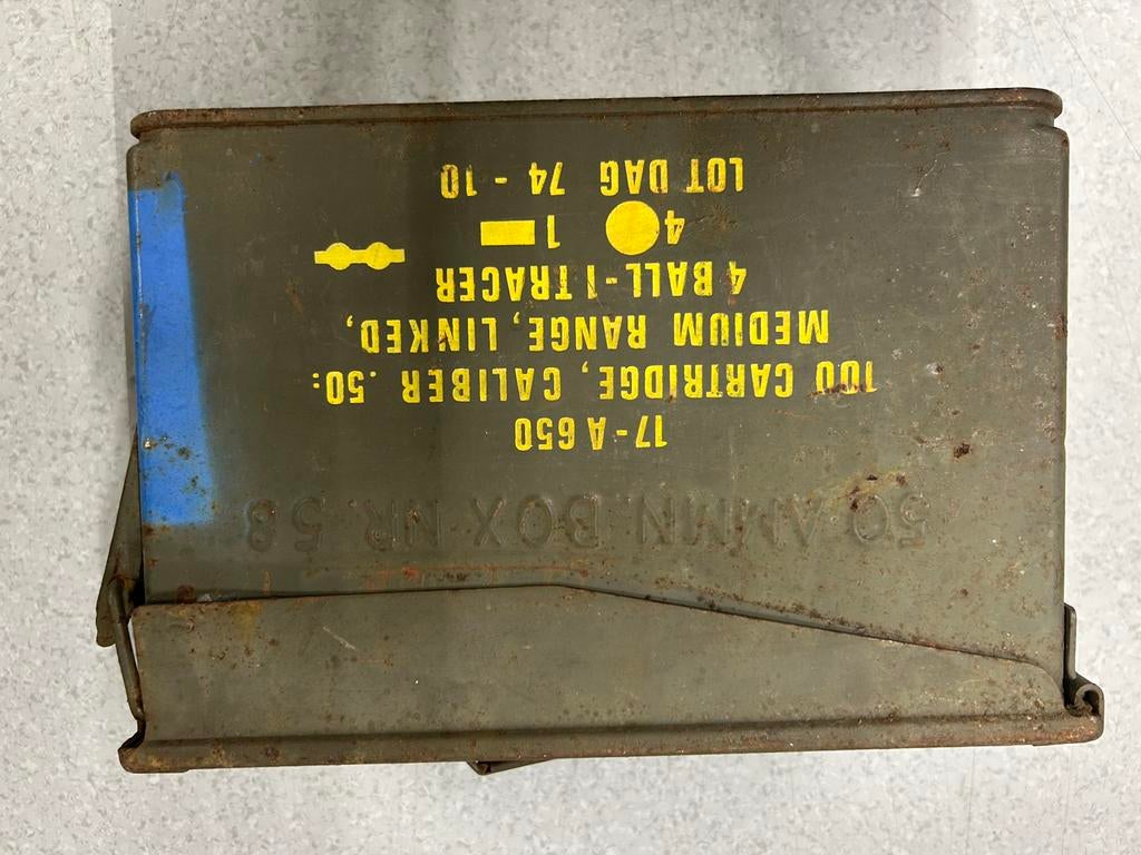 Originele Militaire Munitiekist Caliber .50 - Vintage Leger, Ophalen of Verzenden, Landmacht, Amerika, Kist of Geocache