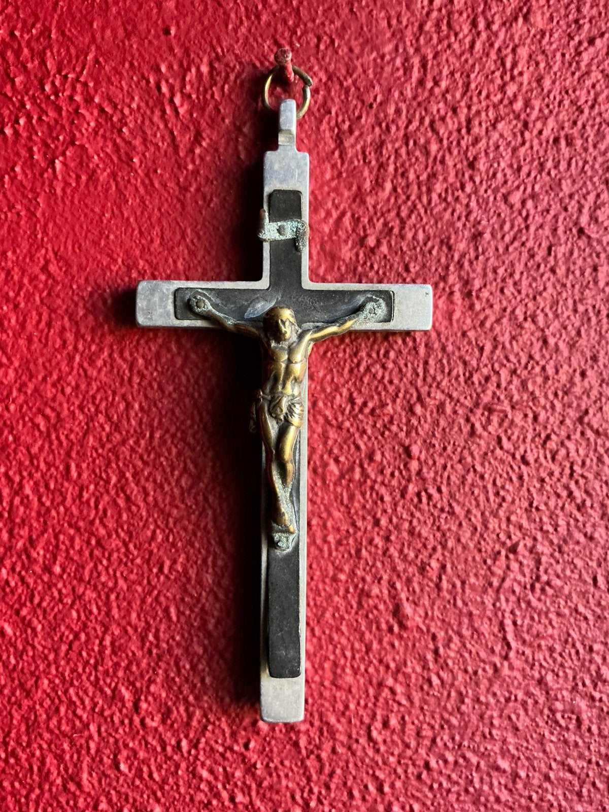 Antiek groot Frans kruis ❤️ nonnenklooster, Antiek en Kunst, Antiek | Religie, Ophalen of Verzenden