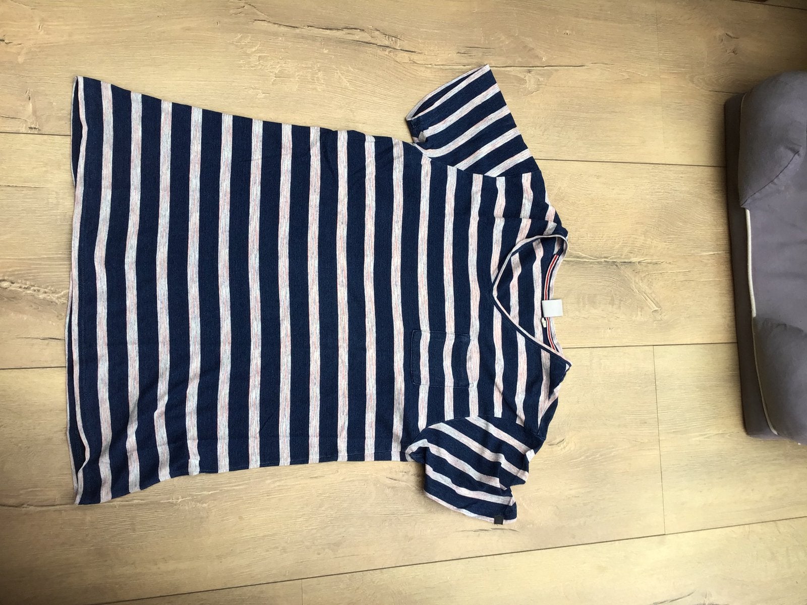 Shirt xl blauw/wit gestreept Refil, Ophalen of Verzenden, Zo goed als nieuw, Maat 56/58 (XL), Blauw