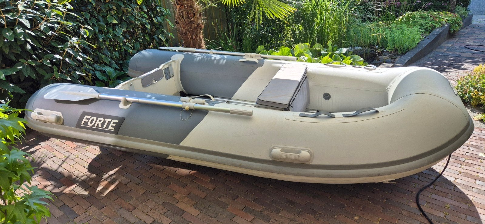 Forte rubberboot TX300 met Alu bodem, Aluminium, Gebruikt, 10 pk, Buitenboordmotor